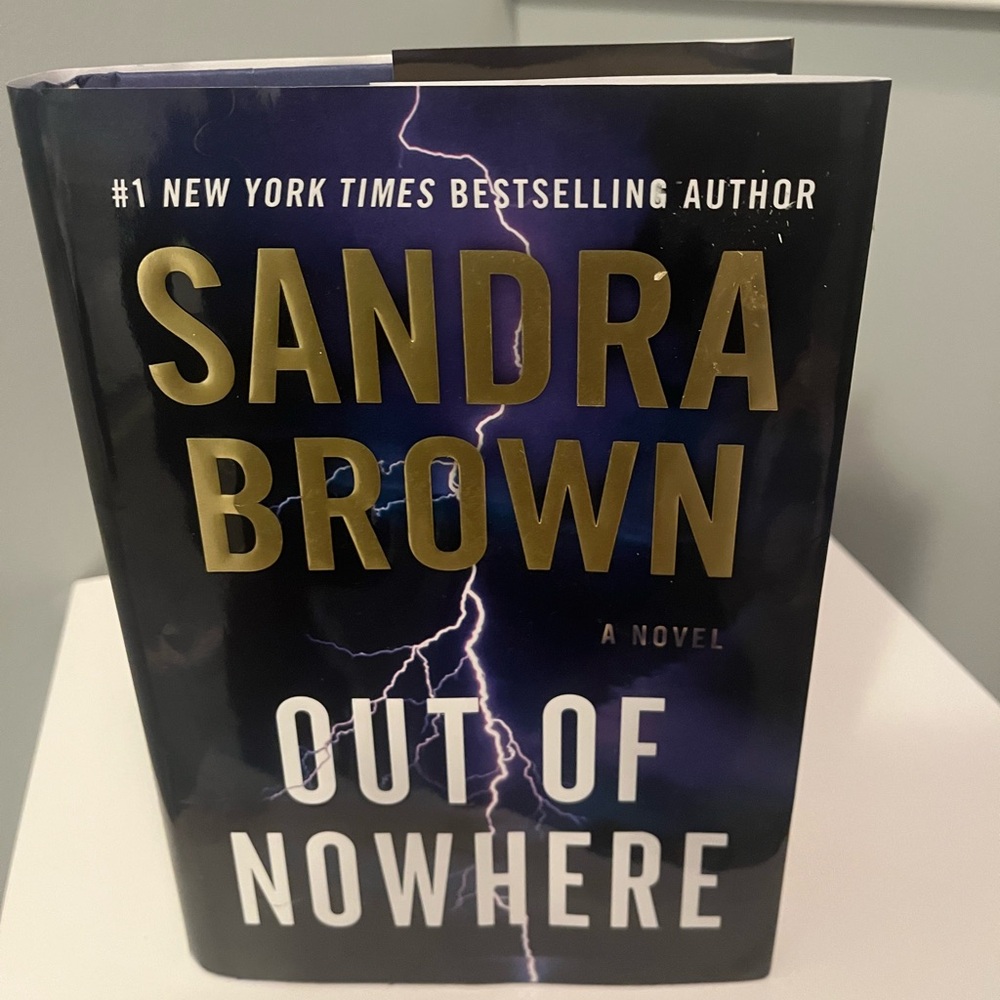 Sandra Brown 'Out of Nowhere' Hardcover Book